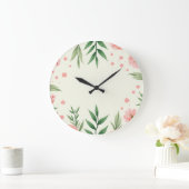 春の花絵を描時計 ラージ壁時計 (ホーム)