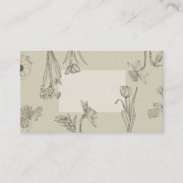 春の花線イラストレーション。 アドバイスカード