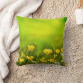 春の花背景 クッション (ブランケット)