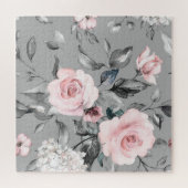 春の花葉手描き ジグソーパズル (横)