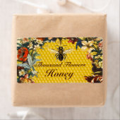 春の花蜂蜜蜂、養蜂家 ラベル (インサイチュ)