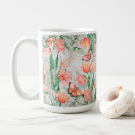 春の花蝶 コーヒーマグカップ
