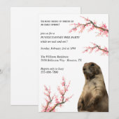 春の花見リスパーティー 招待状 (正面/裏面)