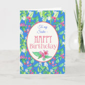 春の花誕生日カード カード (正面)