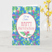 春の花誕生日カード カード (黄色い花)
