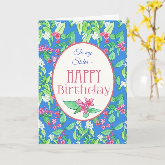 春の花誕生日カード カード (黄色い花)