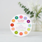 春の花誕生日 招待状 (スタンド正面)