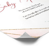 春の花赤面バラ推測ベビーFood Pos ポスター (角)