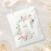 春の花開花ファースト誕生日&バプテスマ フェイバーバッグ (クリップ留めされた状態)