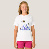 春の花飛んでいると蜂Tシャツ Tシャツ (正面フル)