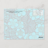 春の花飛んでいる付きクレーン ポストカード (裏面)