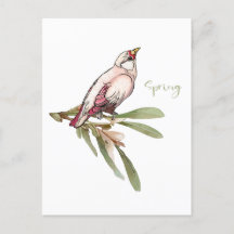 春の花鳥。雪だるま。