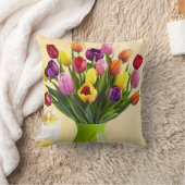 春の花2デザイン枕 クッション (ブランケット)