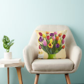 春の花2デザイン枕 クッション (椅子)