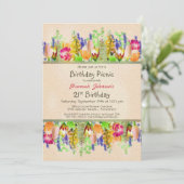 春の花21th誕生日ピクニックパーティー 招待状 (スタンド正面)