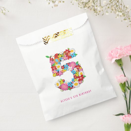 春の花5thバースデーパーティーの好意バッグ フェイバーバッグ (封をした状態)