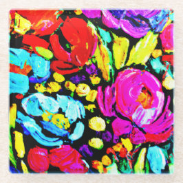 「春の花」かわいいアー買ト! ガラスコースター