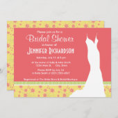 春の花;かわいいフローラ 招待状 (正面/裏面)