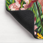 "春の花"の花の水彩画の芸術 マウスパッド (コーナー)