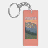 春の花-イエローストーン国立公園 キーホルダー (正面左)