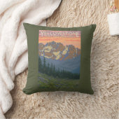 春の花-イエローストーン国立公園 クッション (ブランケット)