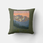 春の花-イエローストーン国立公園 クッション (裏面)