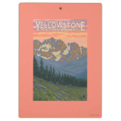 春の花-イエローストーン国立公園 クリップボード (裏面)