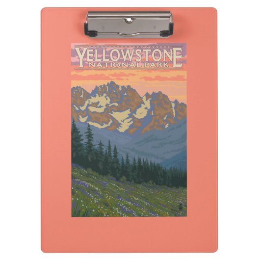 春の花-イエローストーン国立公園 クリップボード (正面)