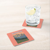 春の花-イエローストーン国立公園 スクエアペーパーコースター (インサイチュ)