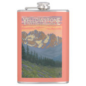 春の花-イエローストーン国立公園 フラスク (正面)