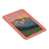 春の花-イエローストーン国立公園 マグネット (右側)