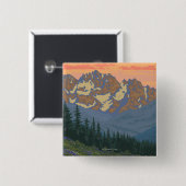 春の花-イエローストーン国立公園 缶バッジ (正面&裏面)