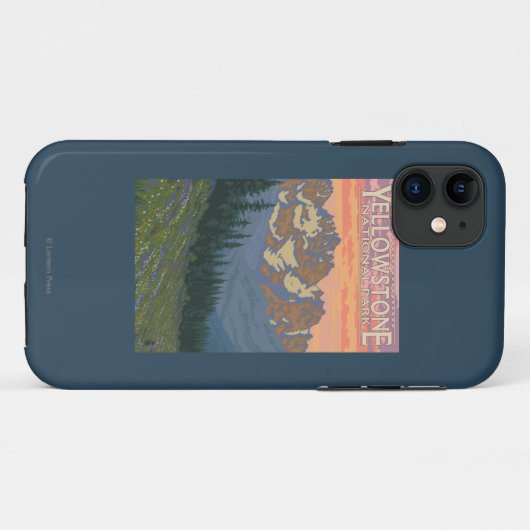 春の花-イエローストーン国立公園 Case-Mate iPhoneケース (裏面(横))