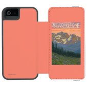 春の花-イエローストーン国立公園 INCIPIO iPhoneウォレットケース (フォリオオープン)