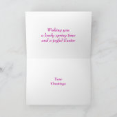 春の花 – イースターカード シーズンカード (内部)