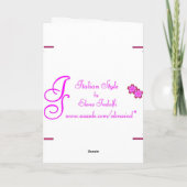 春の花 – イースターカード シーズンカード (裏面)