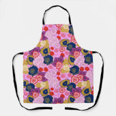 春の花 エプロン (正面)