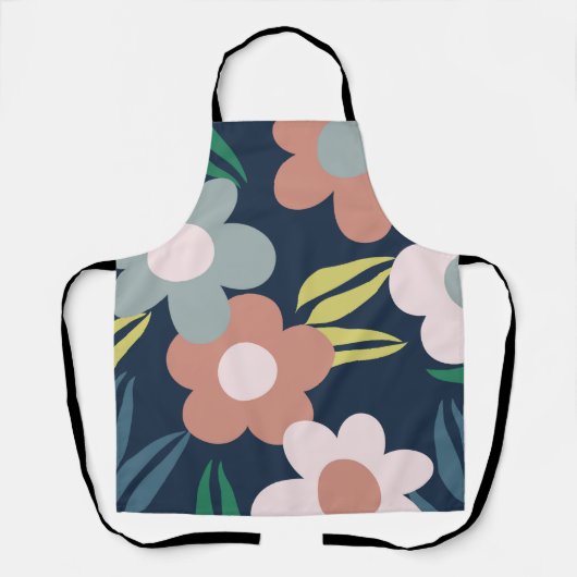 春の花 エプロン (正面)