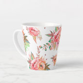 春の花 カフェラテマグ (左アングル)