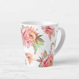 春の花 カフェラテマグ