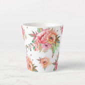 春の花 カフェラテマグ (正面)