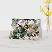 春の花 カード (黄色い花)