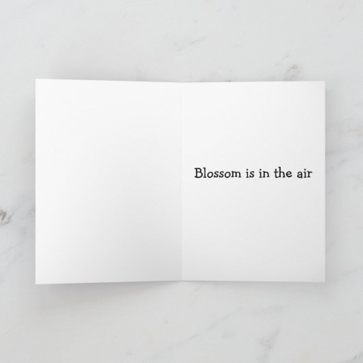 春の花 カード (内部)