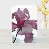 春の花 カード (黄色い花)