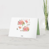 春の花 カード (裏面)