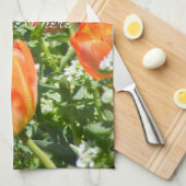 春の花 キッチンタオル (四つ折り)