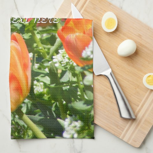 春の花 キッチンタオル (四つ折り)