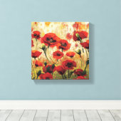 春の花 キャンバスプリント (インサイチュ (ウッドフロア))