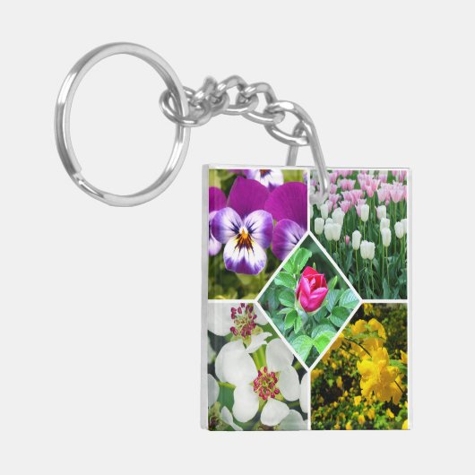 春の花 キーホルダー (正面左)