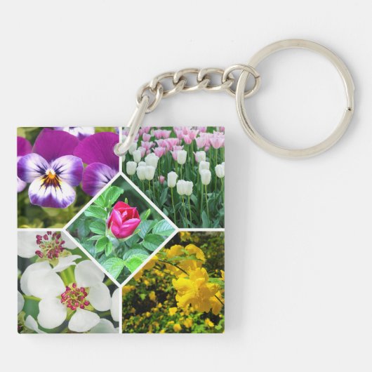 春の花 キーホルダー (裏面)